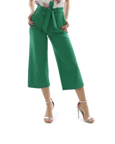 Pantaloni largi verzi