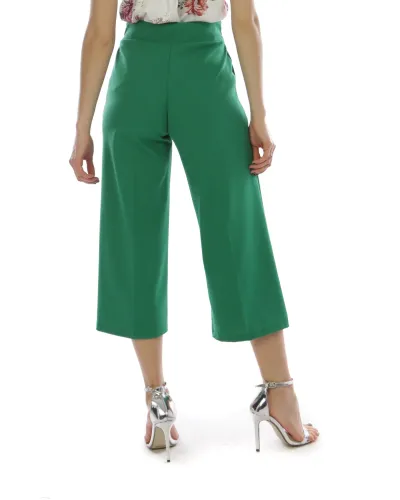 Pantaloni largi verzi
