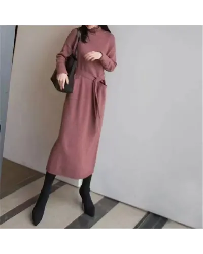 Rochie burgundy tricotata
