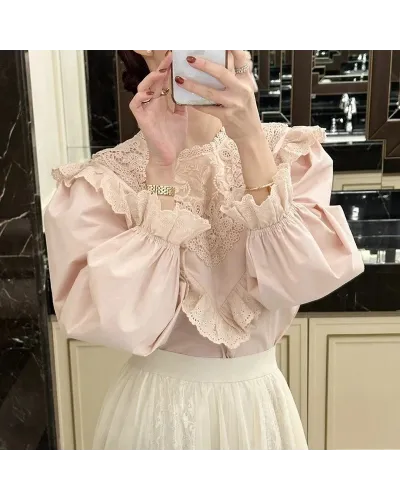 Bluza roz pal eleganta